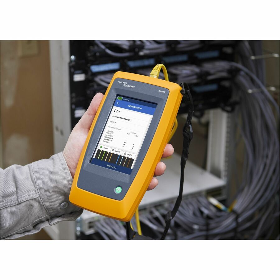 Fluke Networks LinkIQ Industrial Ethernet Cable+Network Tester - Cable Testing Network Tes