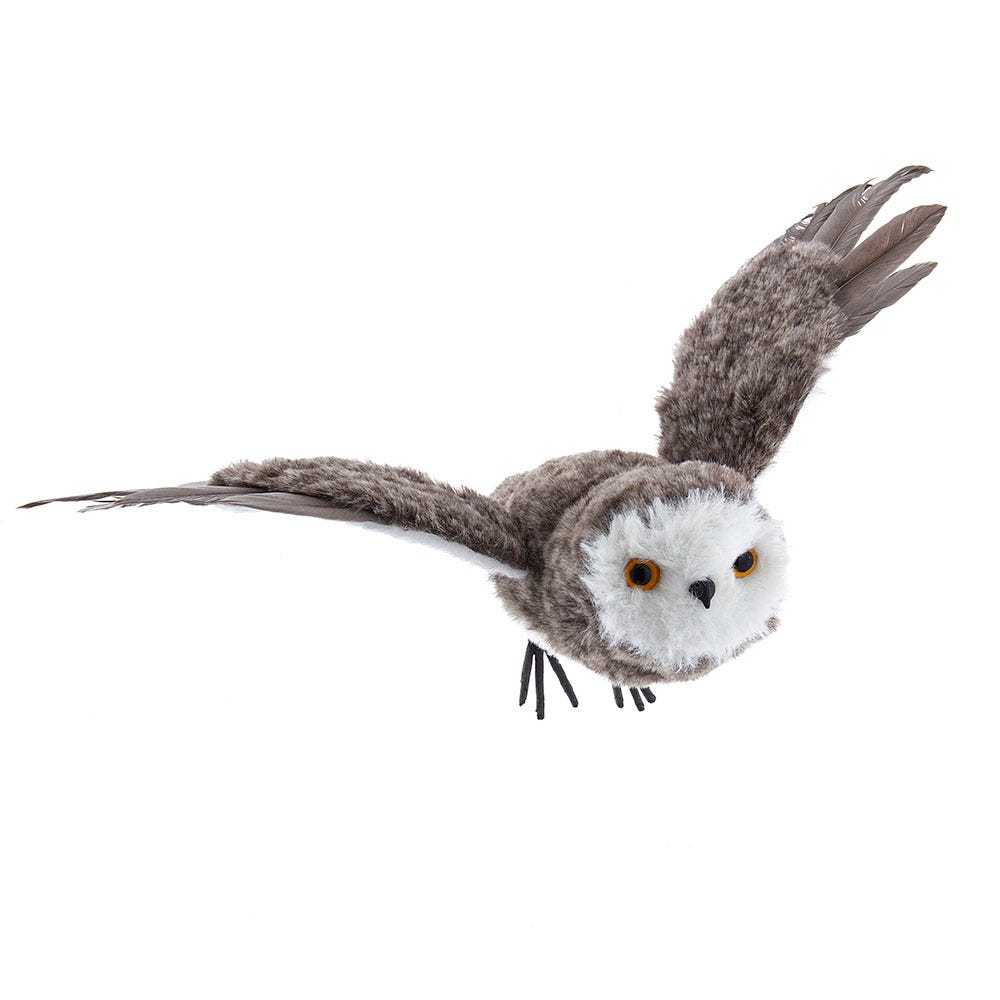 Flying Owl Ornament - Brown - 12 Inch