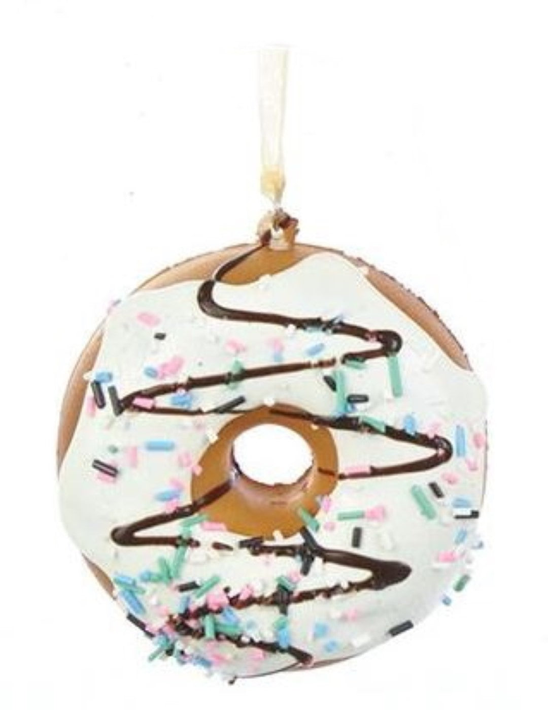 Foam Donut Ornament - Strawberry