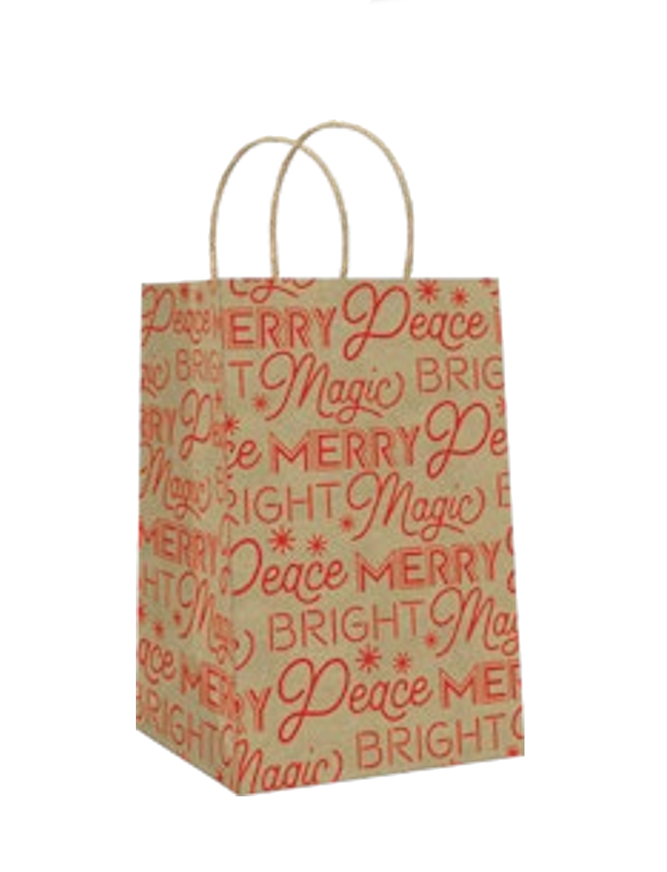 Foil Accented Kraft Treat Bag - 8 Pack -