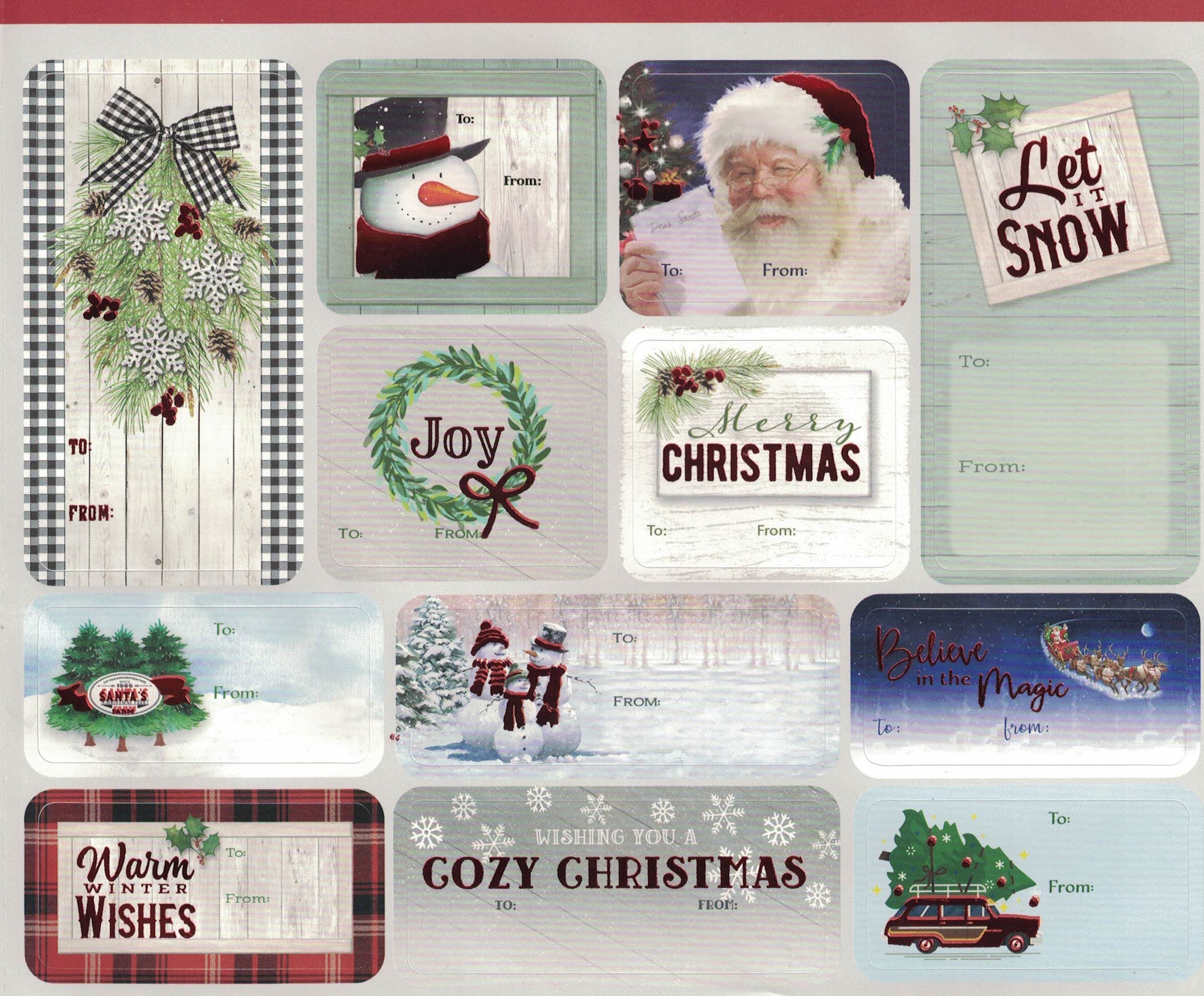 Foil Peel and Stick Gift tags - Country Swag