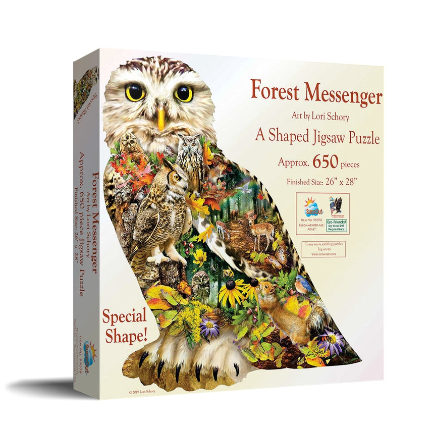 Forest Messenger Shaped Puzzle
