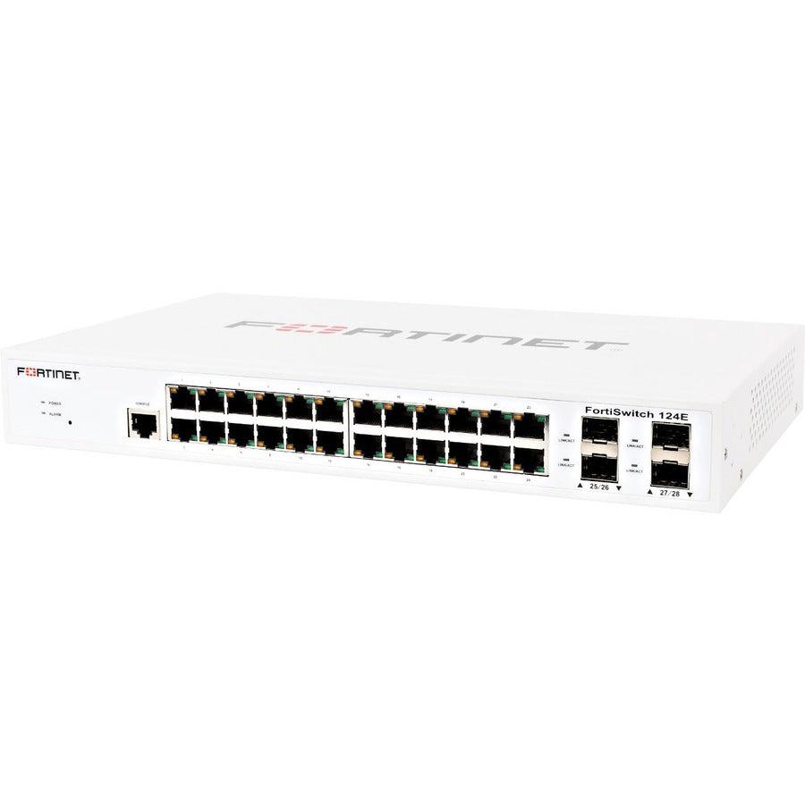 FortiSwitch-124E L2 Switch - 24 Port Gigabit Ethernet Fanless Switch | TecISoft FS-124E