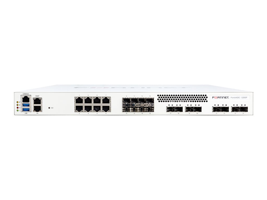 Fortinet FortiADC 1200F-DC - Application accelerator - with 5 years FortiCare Premium Support + 5 years FortiADC AI
