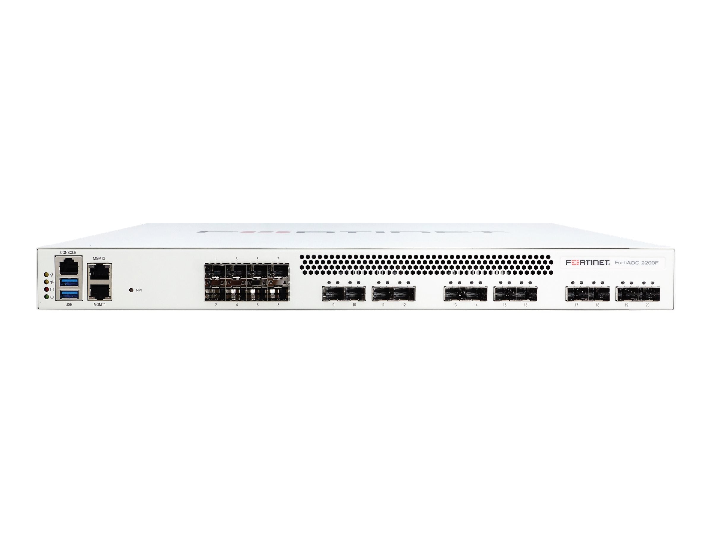 Fortinet FortiADC 2200F - Application accelerator - with 1 year FortiCare Premium Support + 1 year FortiADC Network Security FAD-2200F-BDL-730-12