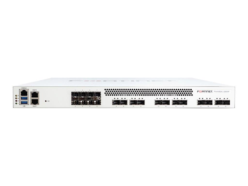 Fortinet FortiADC 2200F - Application accelerator - with 5 years FortiCare Premium Support + 5 years FortiADC Application Security FAD-2200F-BDL-731-60
