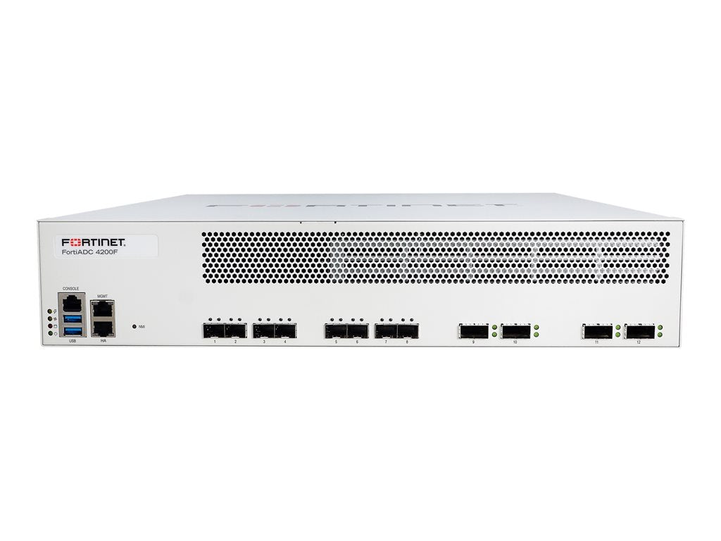 Fortinet FortiADC 4200F - Application accelerator - with 1 year FortiCare Premium Support + 1 year FortiADC Application Security FAD-4200F-BDL-731-12