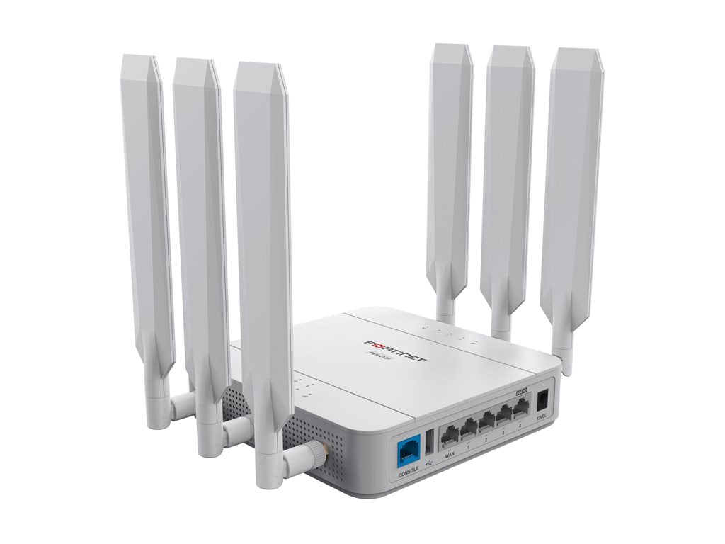 Fortinet FortiExtenderVehicle 212F - Wireless router - WWAN 4-port switch - 1GbE - Dual Band - 4G, 3G - wall-mountable FEV-212F-N