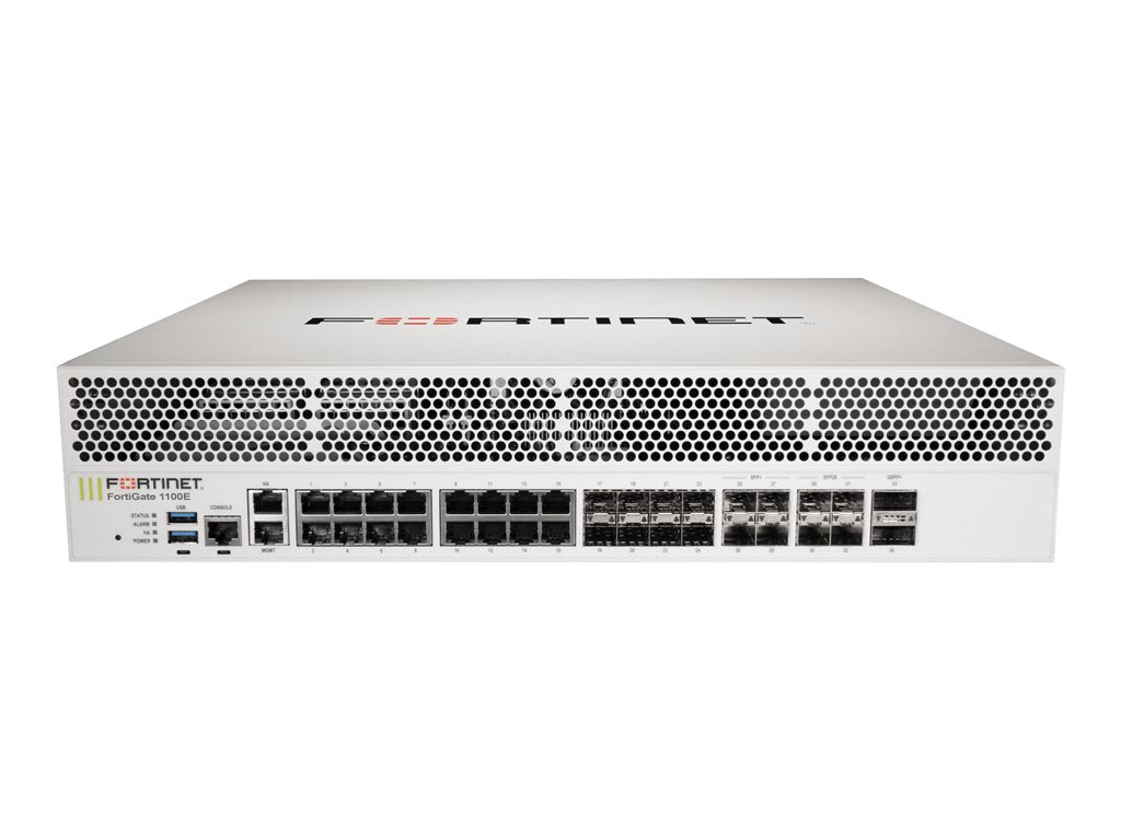 Fortinet FortiGate 1100E - Low Encryption - security appliance - 10GbE, 40GbE, 25GbE - front to back airflow - 2U - rack-mountable FG-1100E-LENC