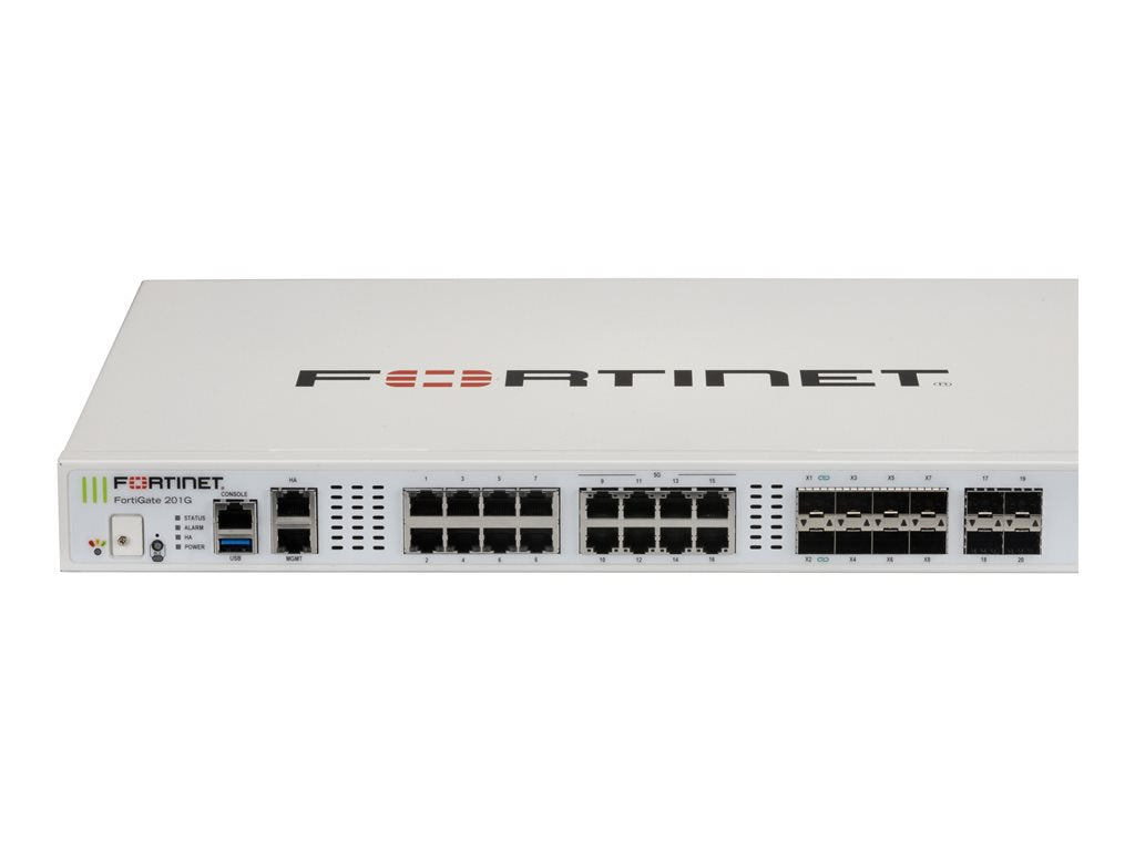 Fortinet FortiGate 201G - Security appliance - with 5 years FortiCare Premium Support + 5 years FortiGuard Enterprise Protection FG-201G-BDL-809-60