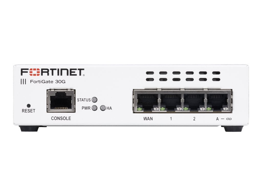 Fortinet FortiGate 30G - Security appliance - with 1 year FortiCare Premium Support + 1 year FortiGuard Enterprise Protection FG-30G-BDL-809-12