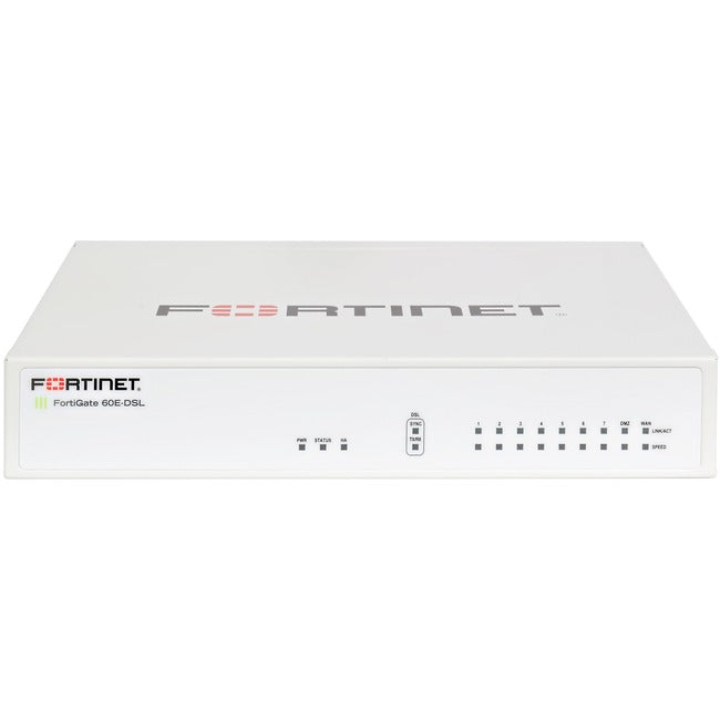 Fortinet FortiGate FG-60E-DSL Network Security/Firewall Appliance FG60E-DSL-BDL-879-12