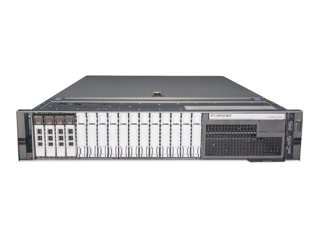 Fortinet FortiNDR 3500F - Security appliance - with 1 years 24X7 support with NDR and ANN updates & baseline - 10GbE - 2U - rack-mountable FNR-3500F-BDL-331-12