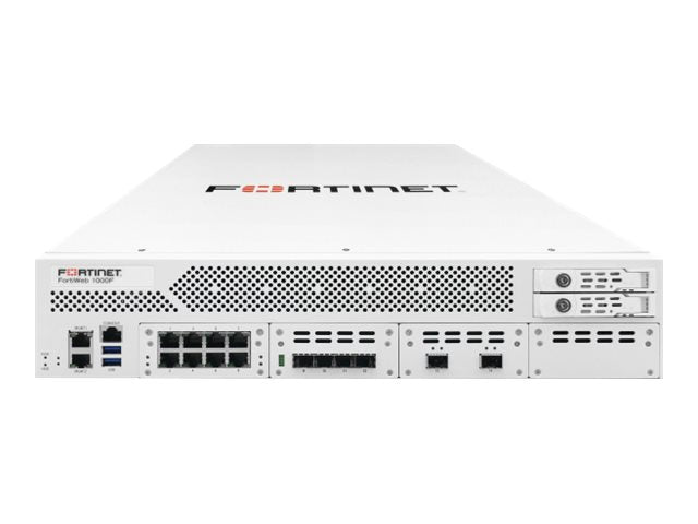 Fortinet FortiWeb 1000F - Security appliance - with 1 year 24x7 FortiCare and FortiWeb Advanced bundle - 10GbE - front to back FWB-1000F-BDL-580-12