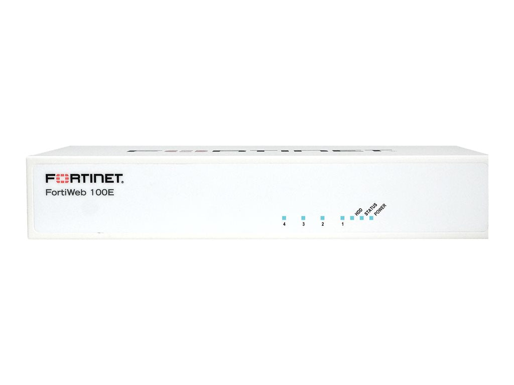 Fortinet FortiWeb 100E - Security appliance - with 3 years 24x7 FortiCare and FortiWeb Advanced bundle - 4 ports - 1GbE - desktop FWB-100E-BDL-580-36