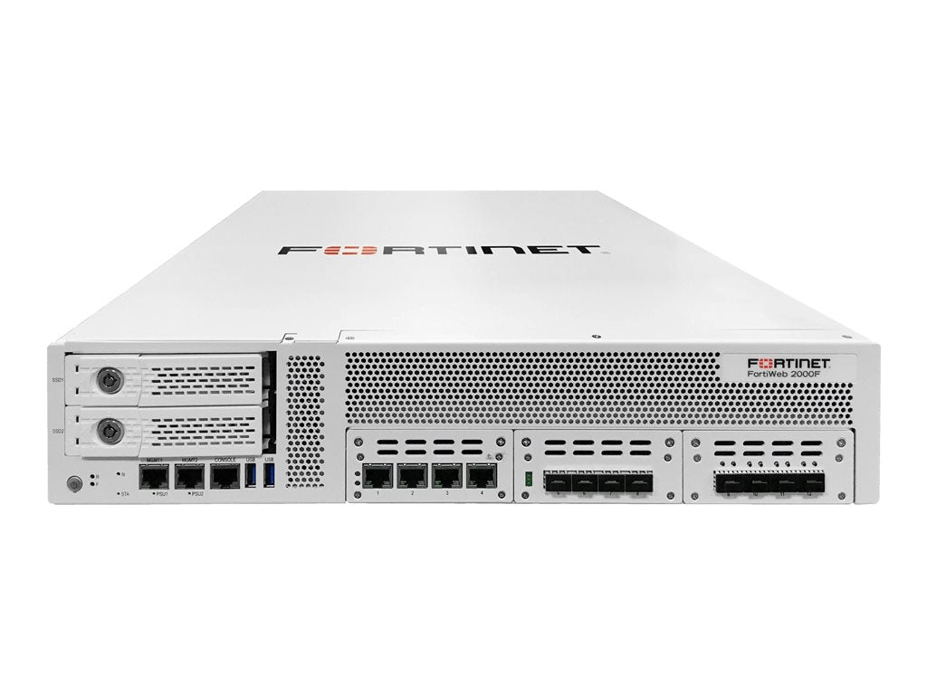 Fortinet FortiWeb 2000F - Security appliance - with 5 years 24x7 FortiCare and FortiWeb Standard bundle - 10GbE - 2U - rack-mountable FWB-2000F-BDL-934-60