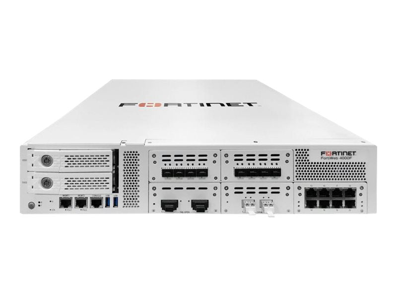 Fortinet FortiWeb 4000F - Security appliance - with 3 years 24x7 FortiCare and FortiWeb Advanced bundle - 10GbE, 40GbE - front FWB-4000F-BDL-580-36