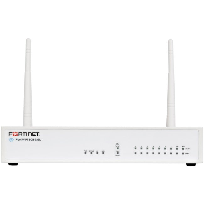Fortinet FortiWifi FWF-60E-DSL Network Security/Firewall Appliance FWF60EDSLNBDL-879-60