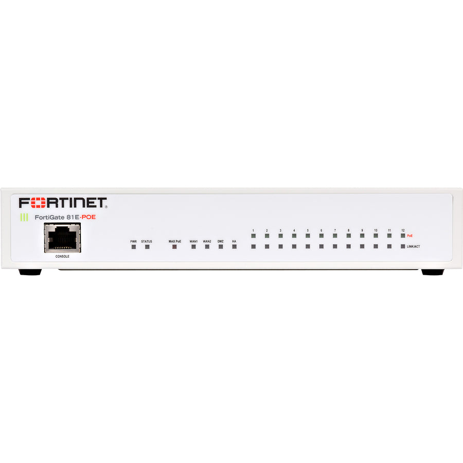 Fortinet FortiGate 81E-PoE Network Security/Firewall Appliance FG81E-POE-BDL-950-60