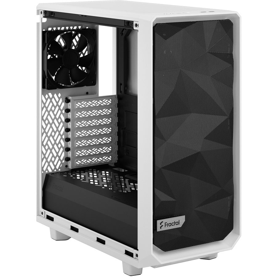 Fractal Design Fd-C-Mes2C-05 Meshify 2 Compact White Tempered Glass Clear Atx Mid Tower Computer Case (White)