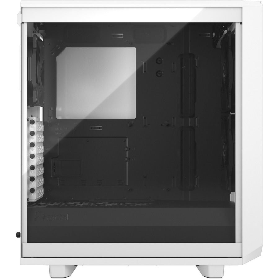 Fractal Design Fd-C-Mes2C-05 Meshify 2 Compact White Tempered Glass Clear Atx Mid Tower Computer Case (White)