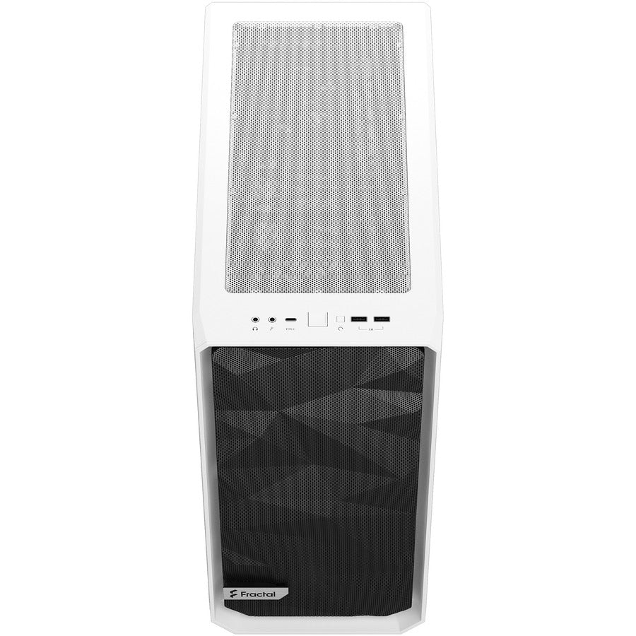 Fractal Design Fd-C-Mes2C-05 Meshify 2 Compact White Tempered Glass Clear Atx Mid Tower Computer Case (White)