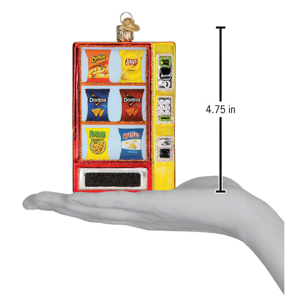 Frito Lay Vending Machine Glass Ornament