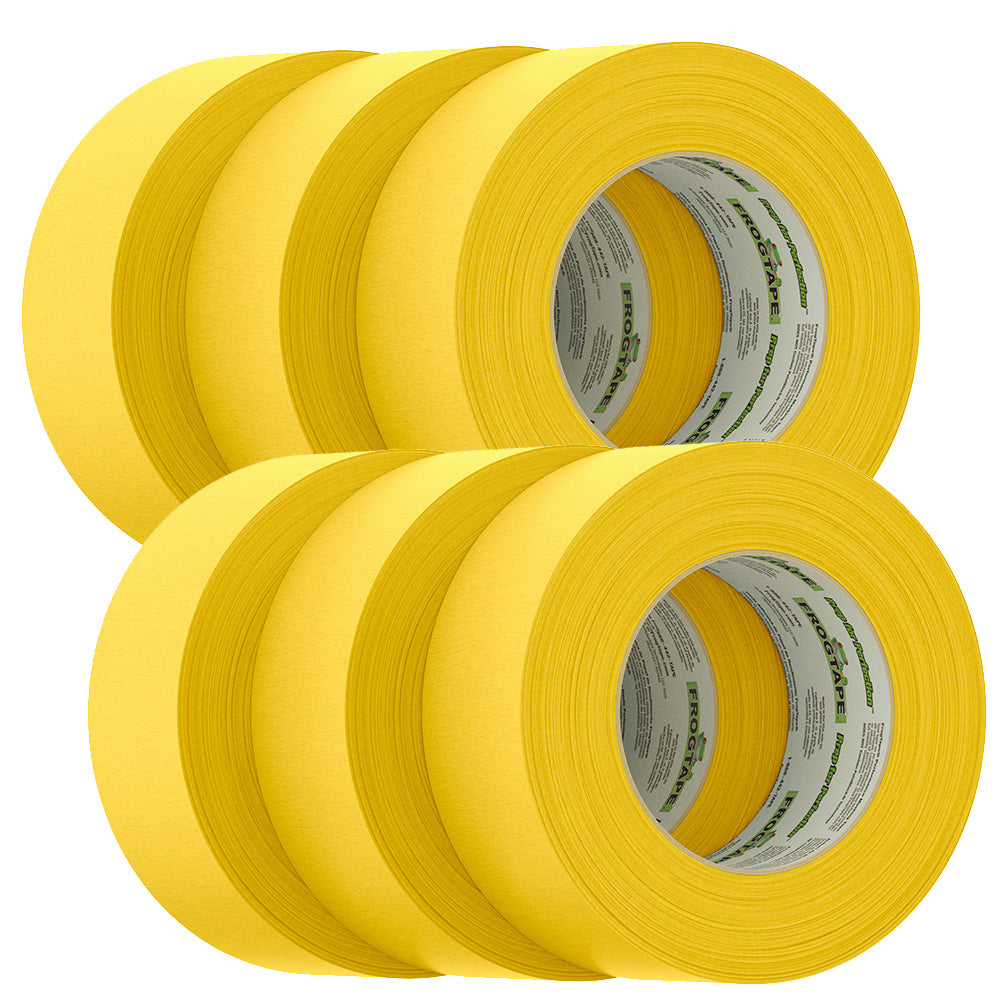 FrogTape CP 225 Medium-High Adhesion Masking Tape - 48MM x 55M x 6-Pack - Gold - Rated