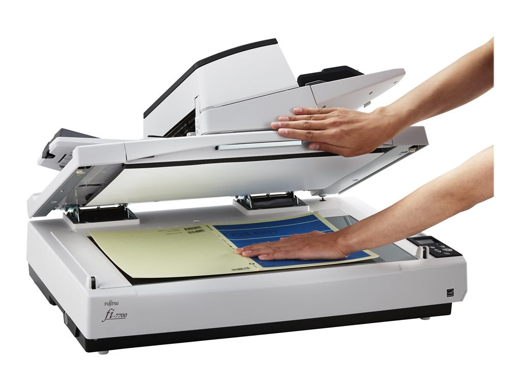 Fujitsu fi-7700 - Document scanner - Triple CCD - Duplex - ARCH B - 600 dpi x 600 dpi - up to 100 ppm (mono) / up to 100 ppm CG01000-308201