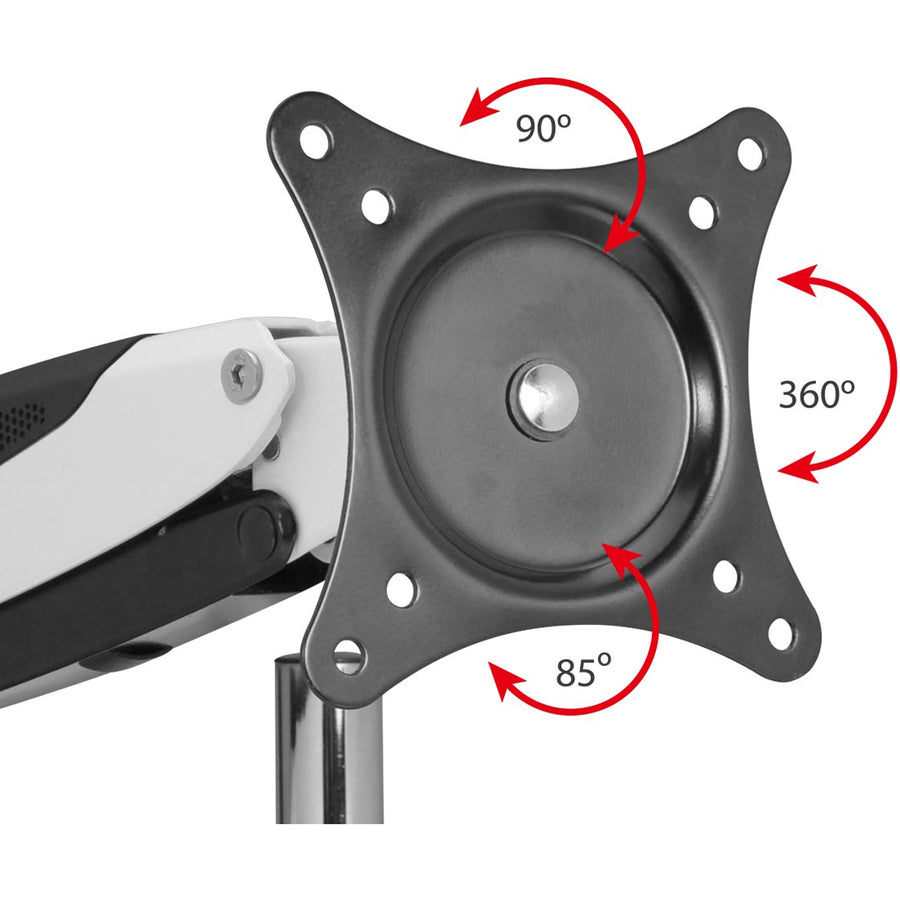 Full-Motion Easy Access Single Monitor Desk Mount - White CE-MT1H12-S1