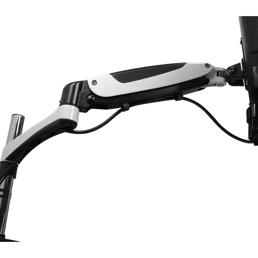 Full-Motion Easy Access Single Monitor Desk Mount - White CE-MT1H12-S1