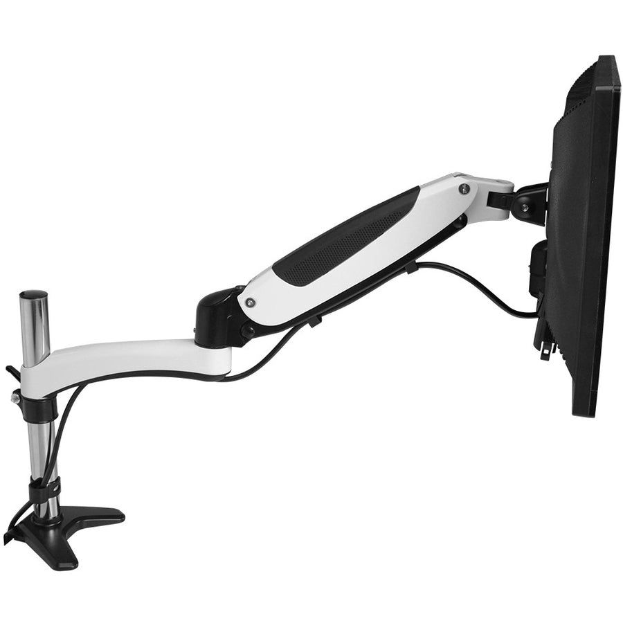 Full-Motion Easy Access Single Monitor Desk Mount - White CE-MT1H12-S1
