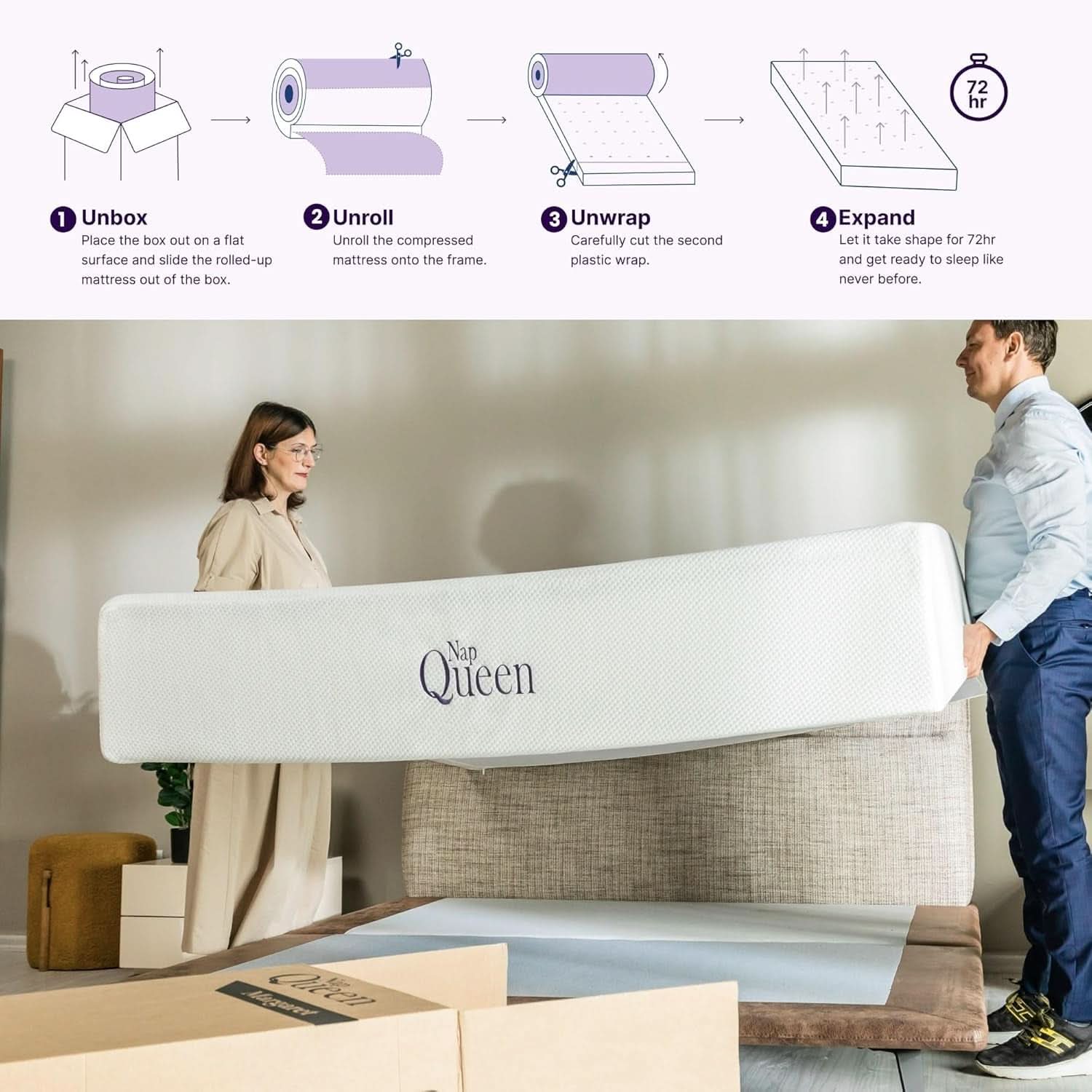 Full Size Bamboo Charcoal Memory Foam Premium Mattress
