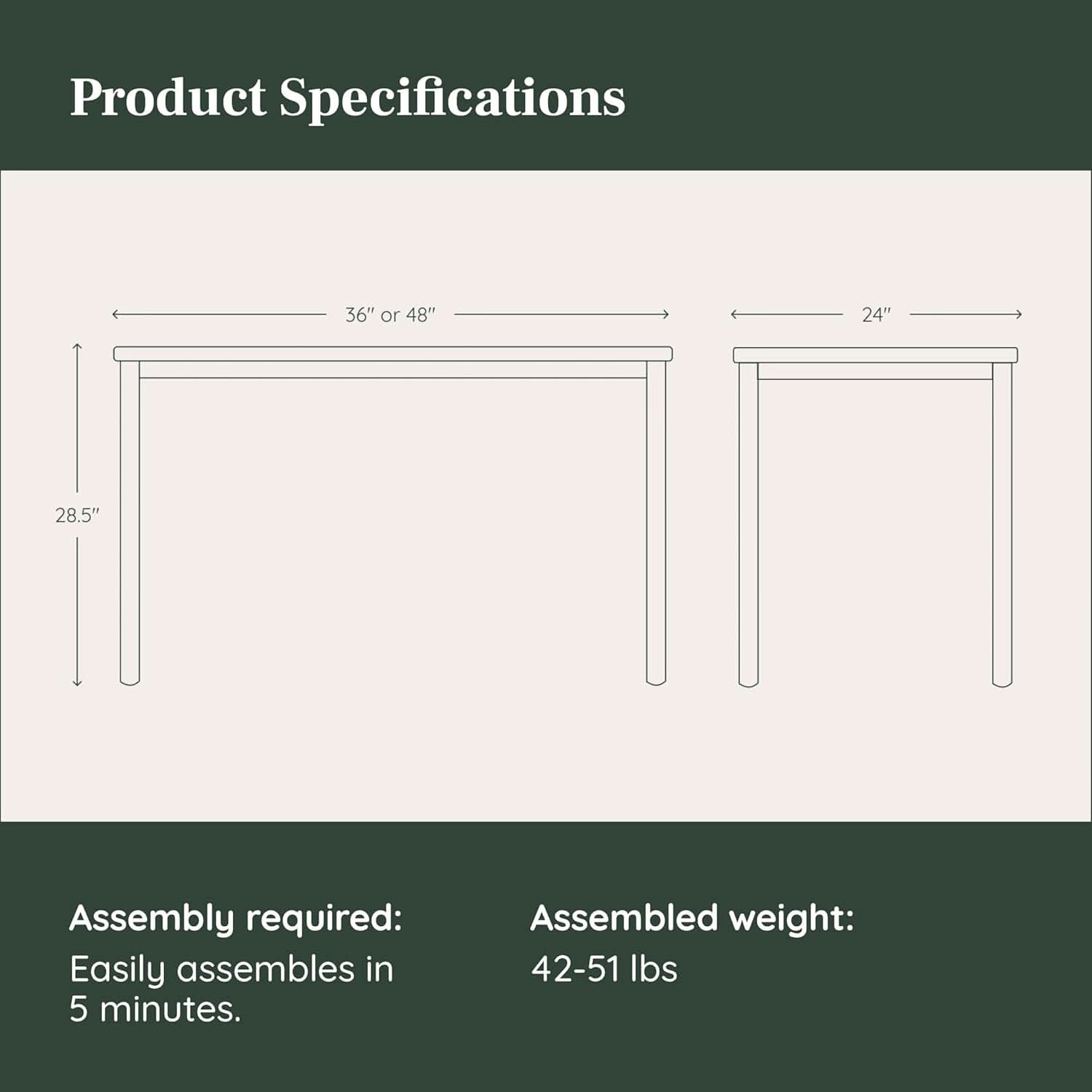 Functional Home Office Desk with Effortless Assembly Design