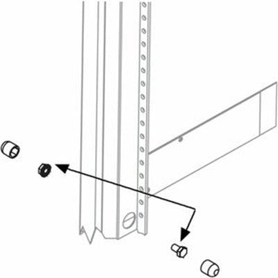 Middle Atlantic GANG-10T Ganging Kit Threaded for 10 Racks