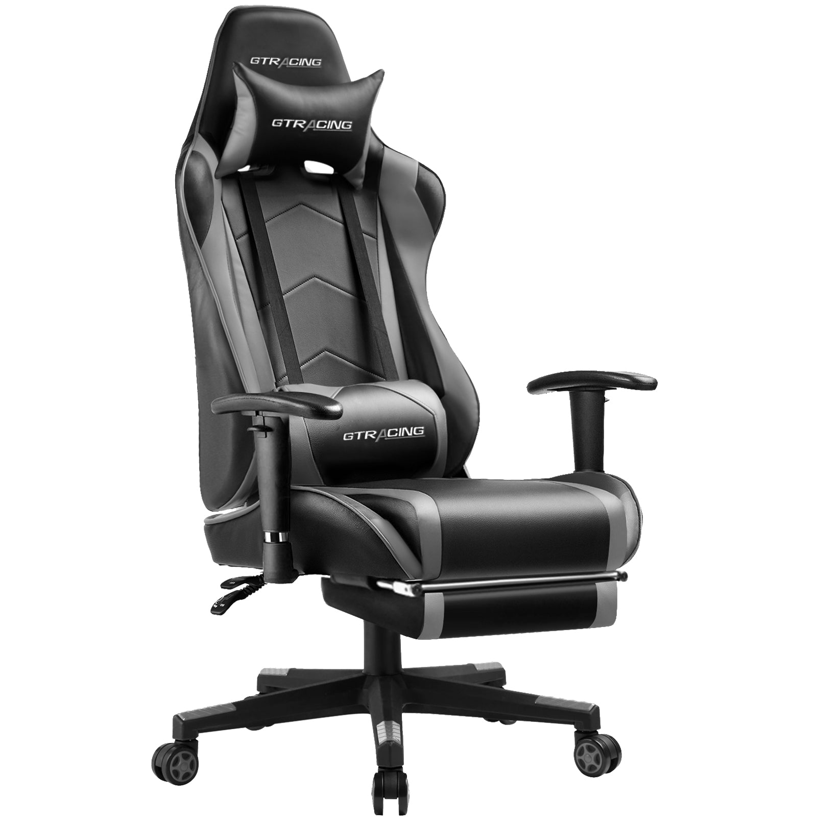GTRACING Gaming Chair Office Chair PU Leather with Footrest&Adjustable Headrest
