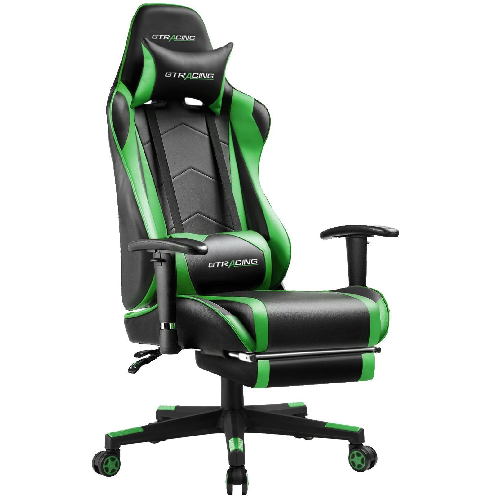 GTRACING Gaming Chair Office Chair PU Leather with Footrest&Adjustable Headrest