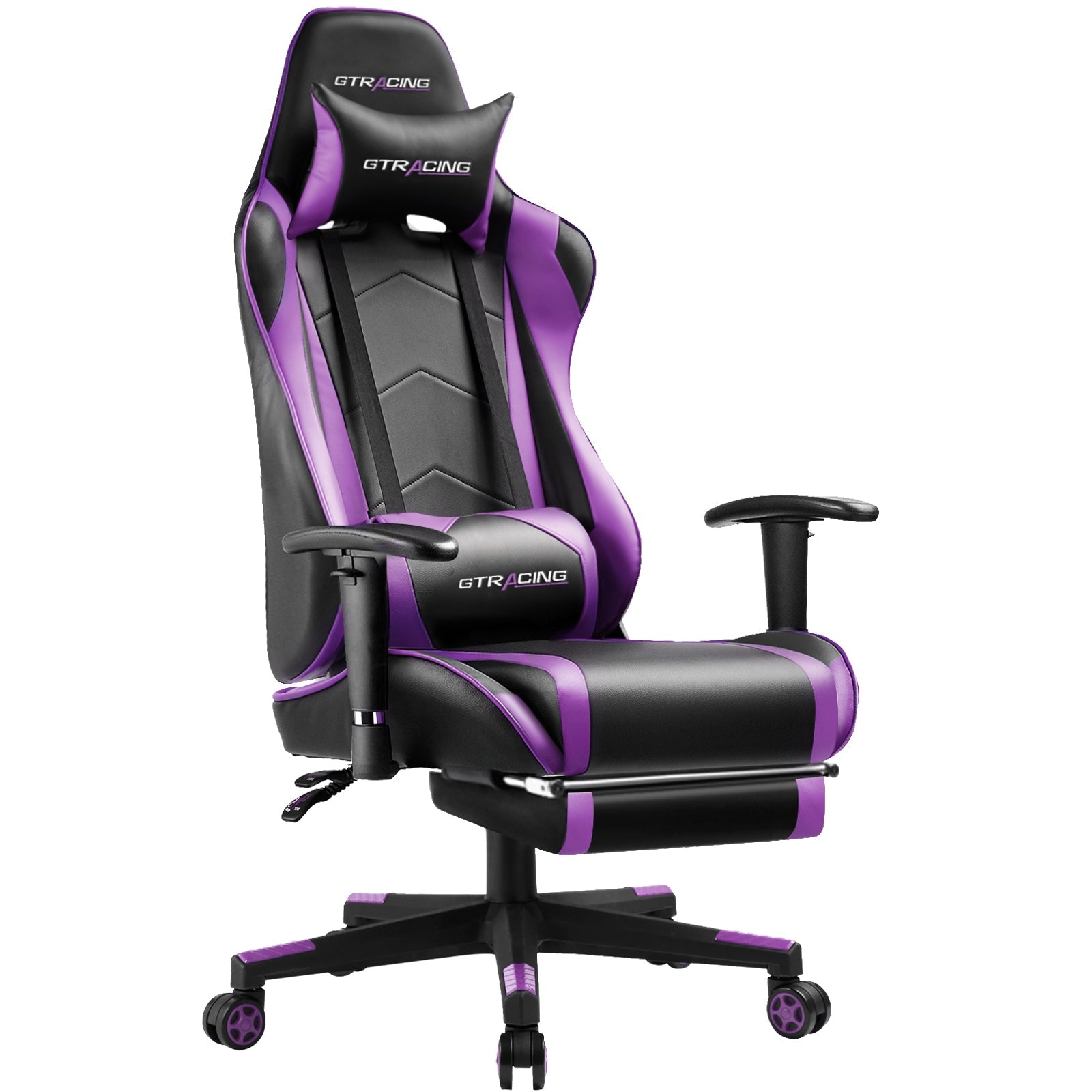 GTRACING Gaming Chair Office Chair PU Leather with Footrest&Adjustable Headrest