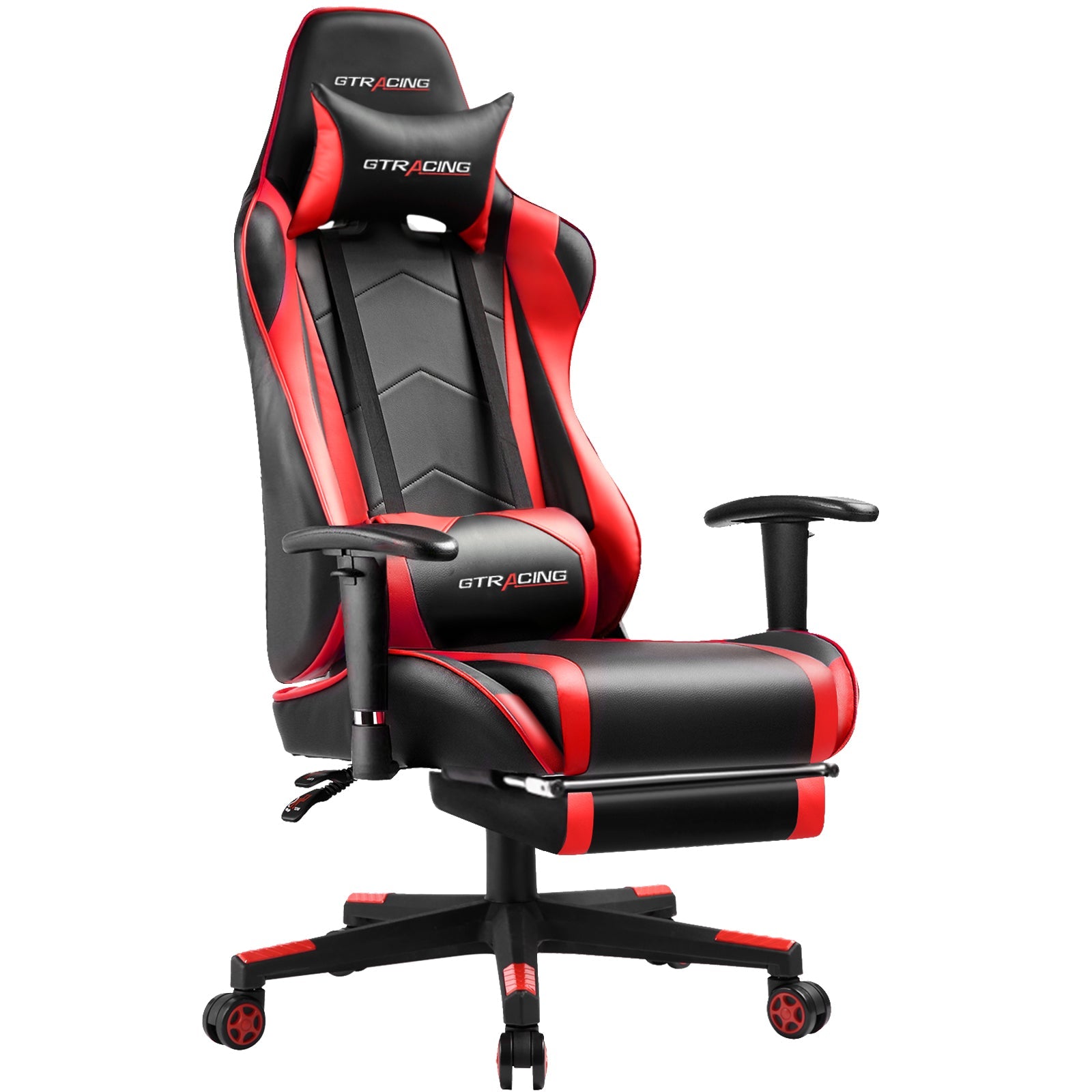 GTRACING Gaming Chair Office Chair PU Leather with Footrest&Adjustable Headrest
