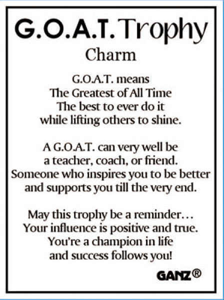 G.O.A.T. Trophy Charm