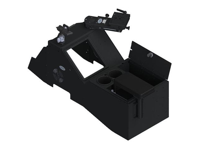Gamber-Johnson - Mounting kit (console box, magnetic phone holder, cup holder, arm rest, 9 locking slide arm - mongoose 7170-0882-05