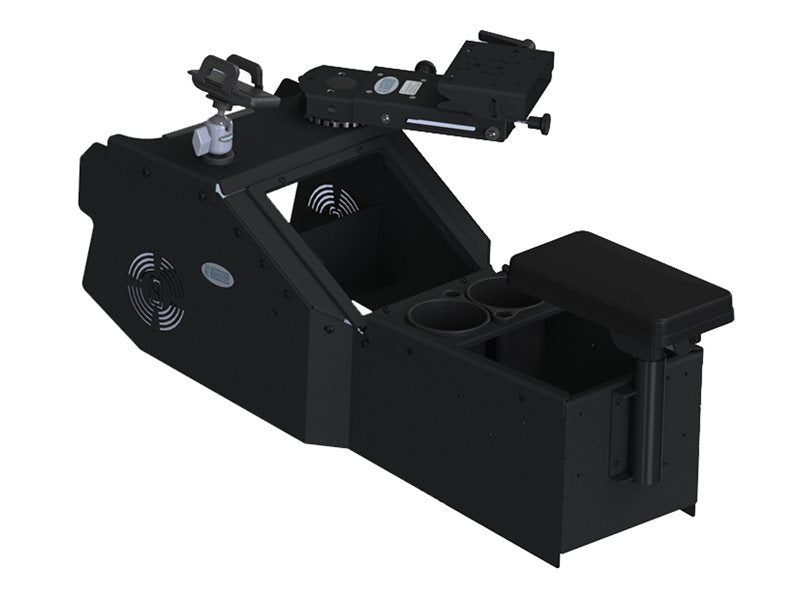 Gamber-Johnson - Mounting kit (console box, magnetic phone holder, cup holder, arm rest, Mongoose 9 locking slide arm with short 7170-0884-04