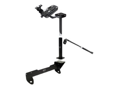 Gamber-Johnson - Mounting kit (pedestal base, 2 poles, support brace, locking slide arm) - for notebook - steel - car front seat 7170-0232