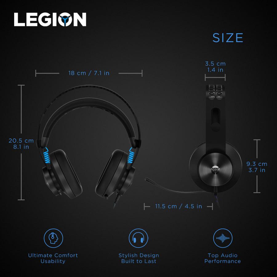 Gaming Headset Wired - Lenovo Legion H300 Stereo Headset | TechSoft GXD0T69863