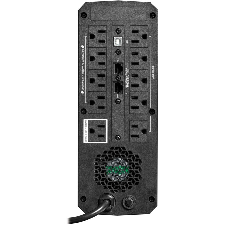 Gaming UPS 1500VA - Pure Sine Wave Battery Backup with RGB LEDs | TecISoft SMART1500PSGLCD