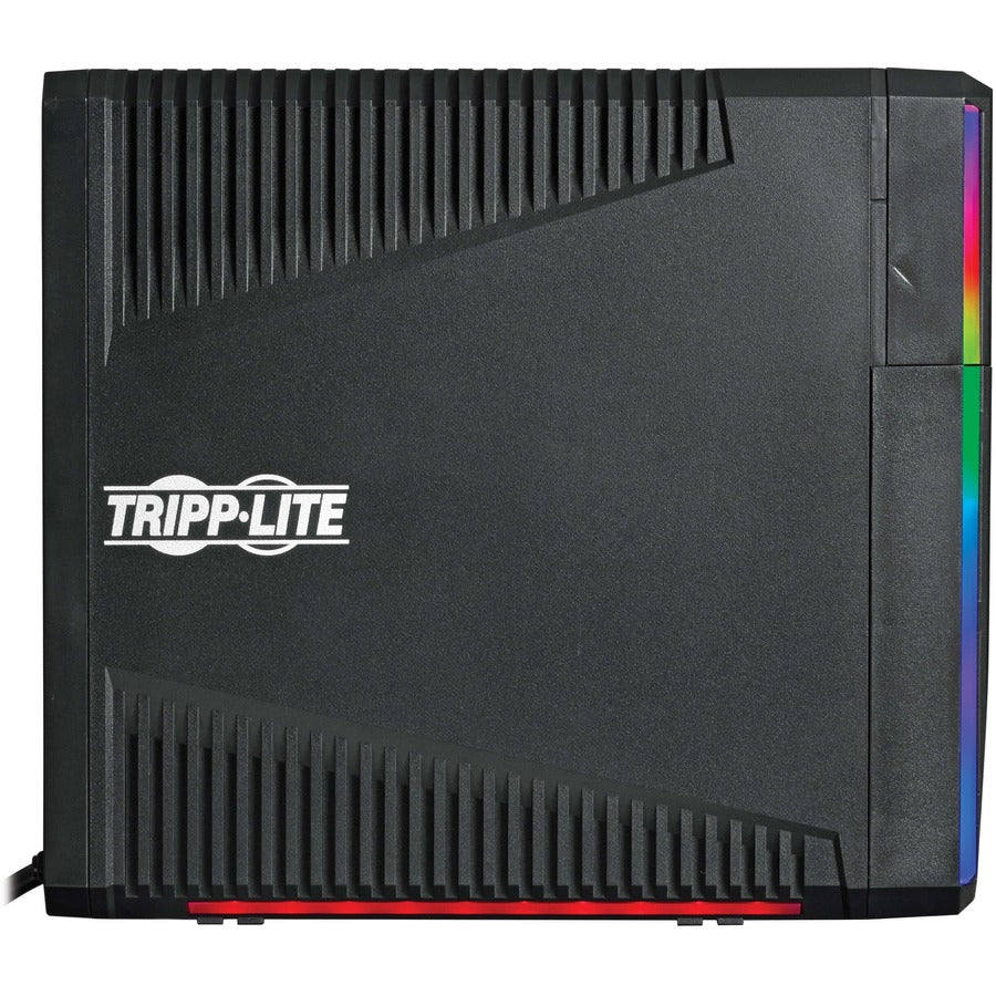 Gaming UPS 600VA - Pure Sine Wave Battery Backup with RGB LEDs | TecISoft SMART600PSGLCD
