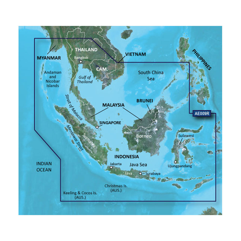Garmin BlueChart&reg; g3 HD - HXAE009R - Singapore / Malaysia / Indonesia - microSD&trade;