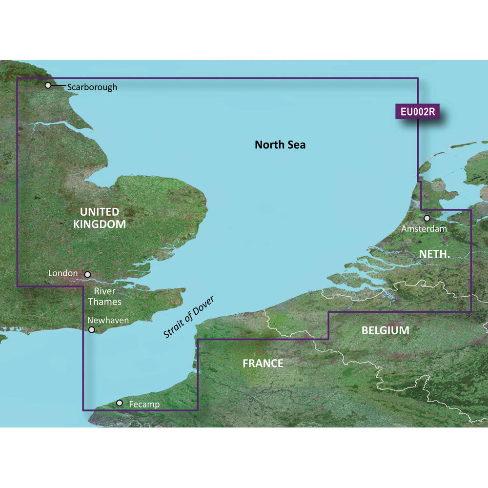 Garmin BlueChart&reg; g3 HD - HXEU002R - Dover to Amsterdam &amp; England Southeast -
