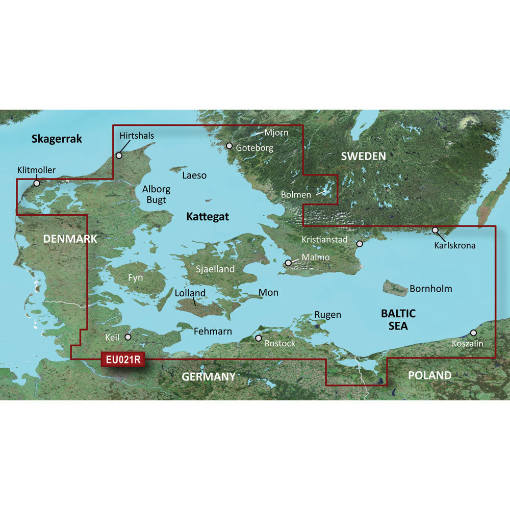 Garmin BlueChart&reg; g3 HD - HXEU021R - Denmark East &amp; Sweden Southeast -