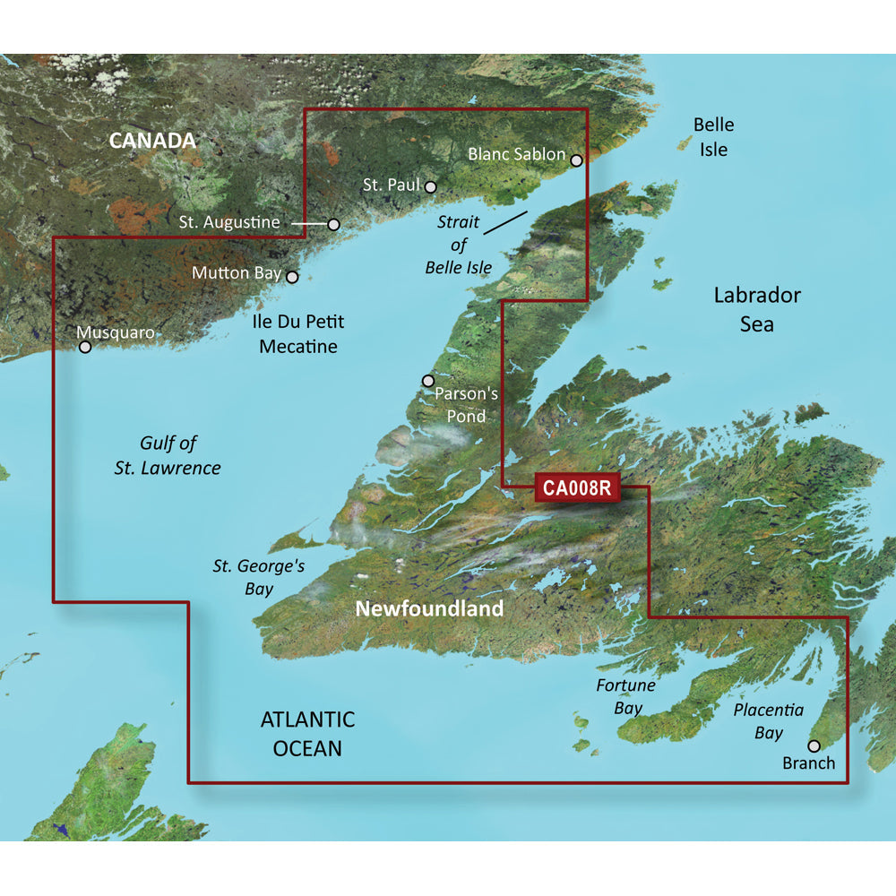 Garmin BlueChart&reg; g3 Vision&reg; HD - VCA008R - Newfoundland West -